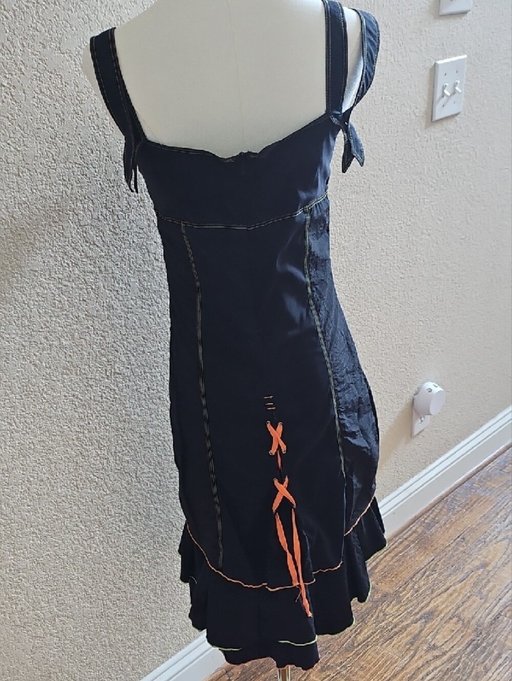 "Y2K deconstructed fairy grunge midi dress - Picture 8 of 9